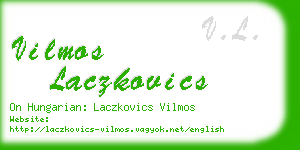 vilmos laczkovics business card